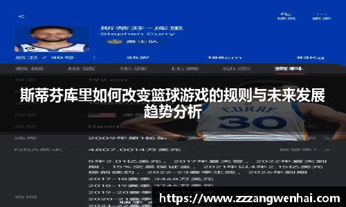 斯蒂芬库里如何改变篮球游戏的规则与未来发展趋势分析